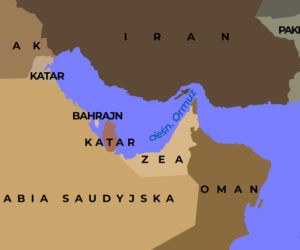 Mapa cieśniny Ormuz