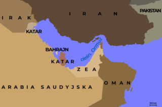 Mapa cieśniny Ormuz