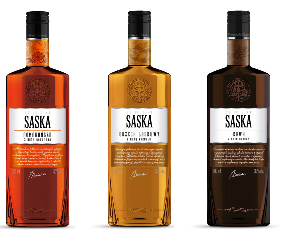 Nowe smaki wódki Saska: orzech laskowy, kawa, pomarańcza