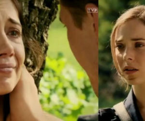M jak miłość, odcinek 1380. Marcin (Mikołaj Roznerski), Iza (Adriana Kalska) i Ania (Maria Pawłowska)