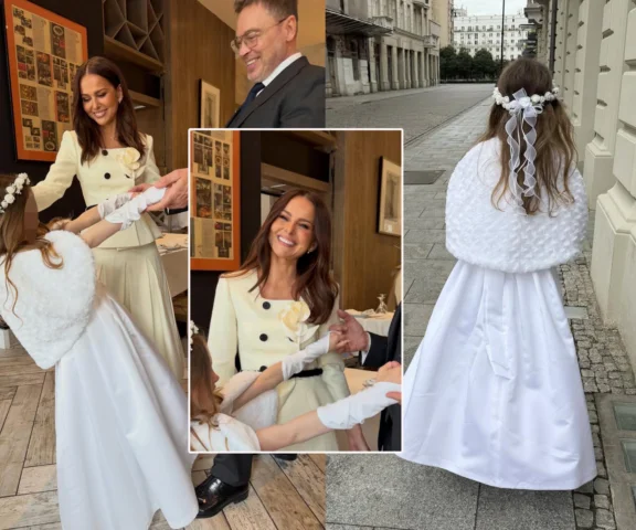 Córka Pauliny Sykut-Jeżyny miała komunię! Dumna mama wszystko pokazała