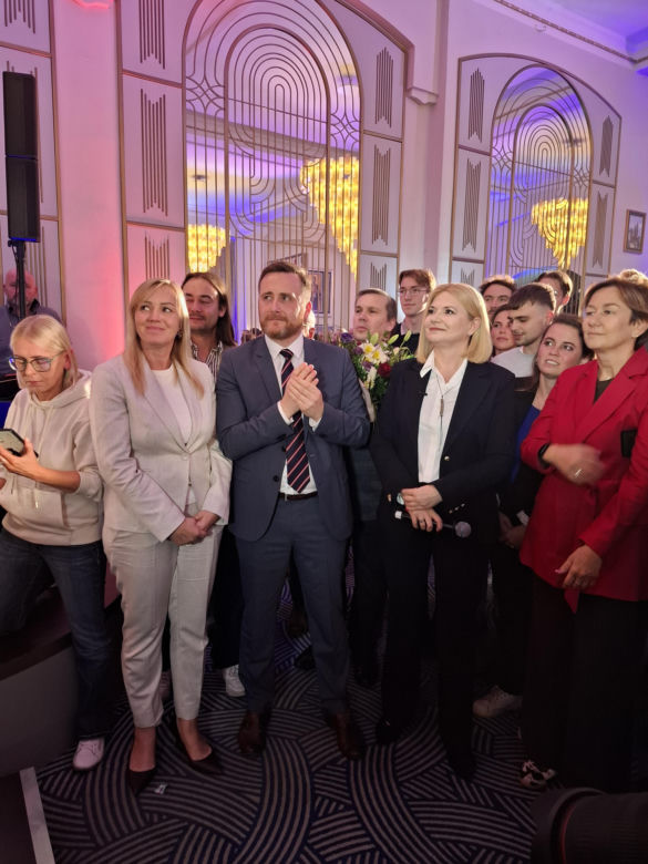 Monika Piątkowska, wieczór wyborczy w Krakowie