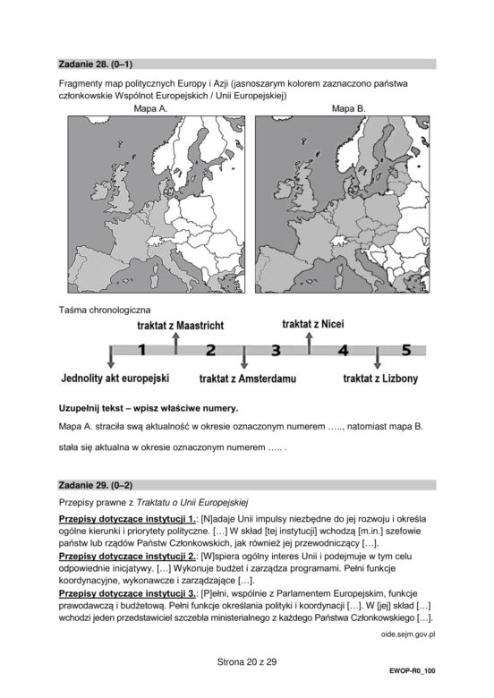 Matura 2022: WOS rozszerzony. Arkusze CKE, zadania, pytania. Poziom rozszerzony	