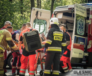 Groźny wypadek pod Oleśnicą