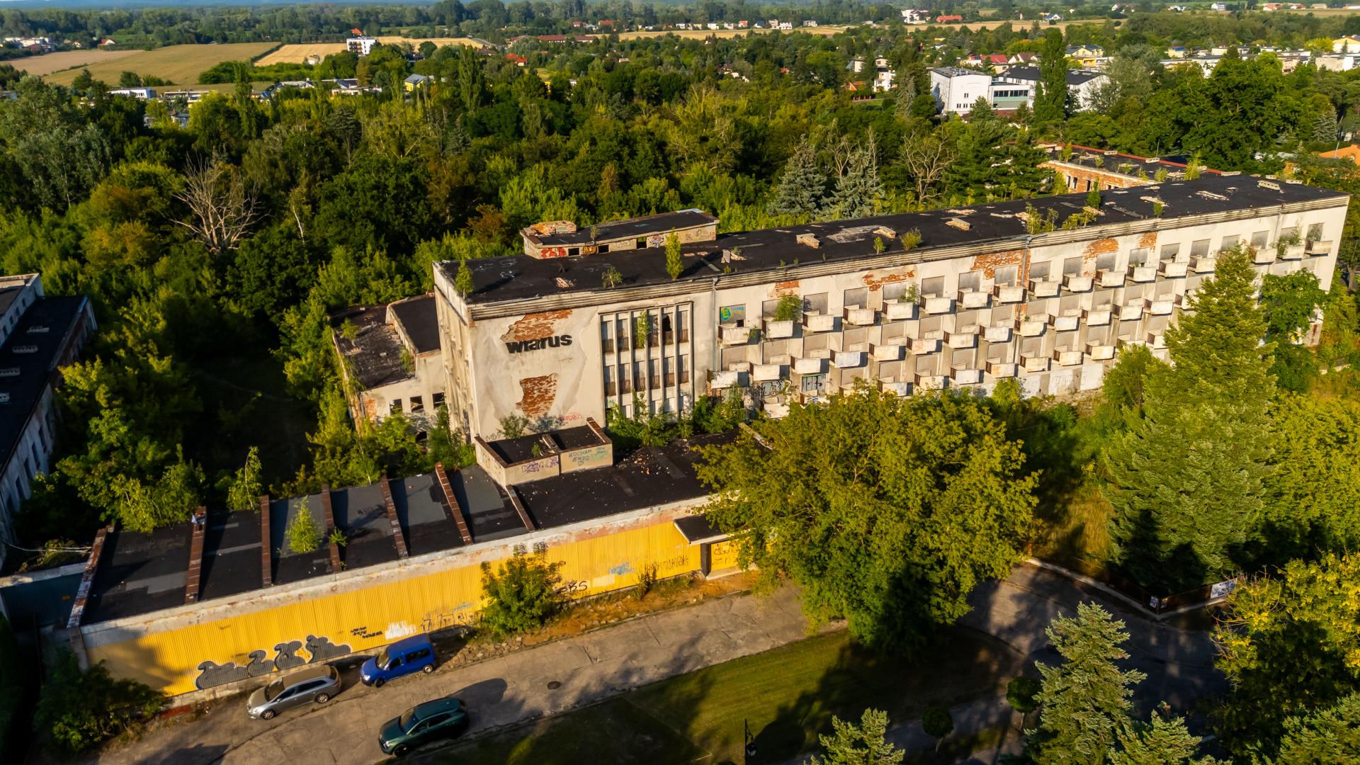 Opuszczone sanatorium wojskowe Wiarus w Ciechocinku