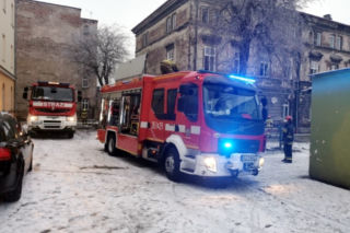  Przemyśl. Pożar w kamienicy! Ewakuowano mieszkańców