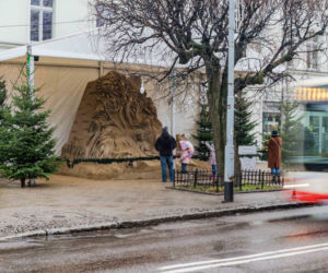Wielka SZOPKA Z PIASKU w Oliwie