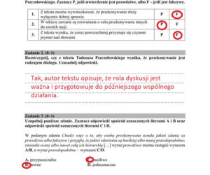 Arkusze CKE - matura j. polski - poziom podstawowy 8.06.2020 r. - ODPOWIEDZI