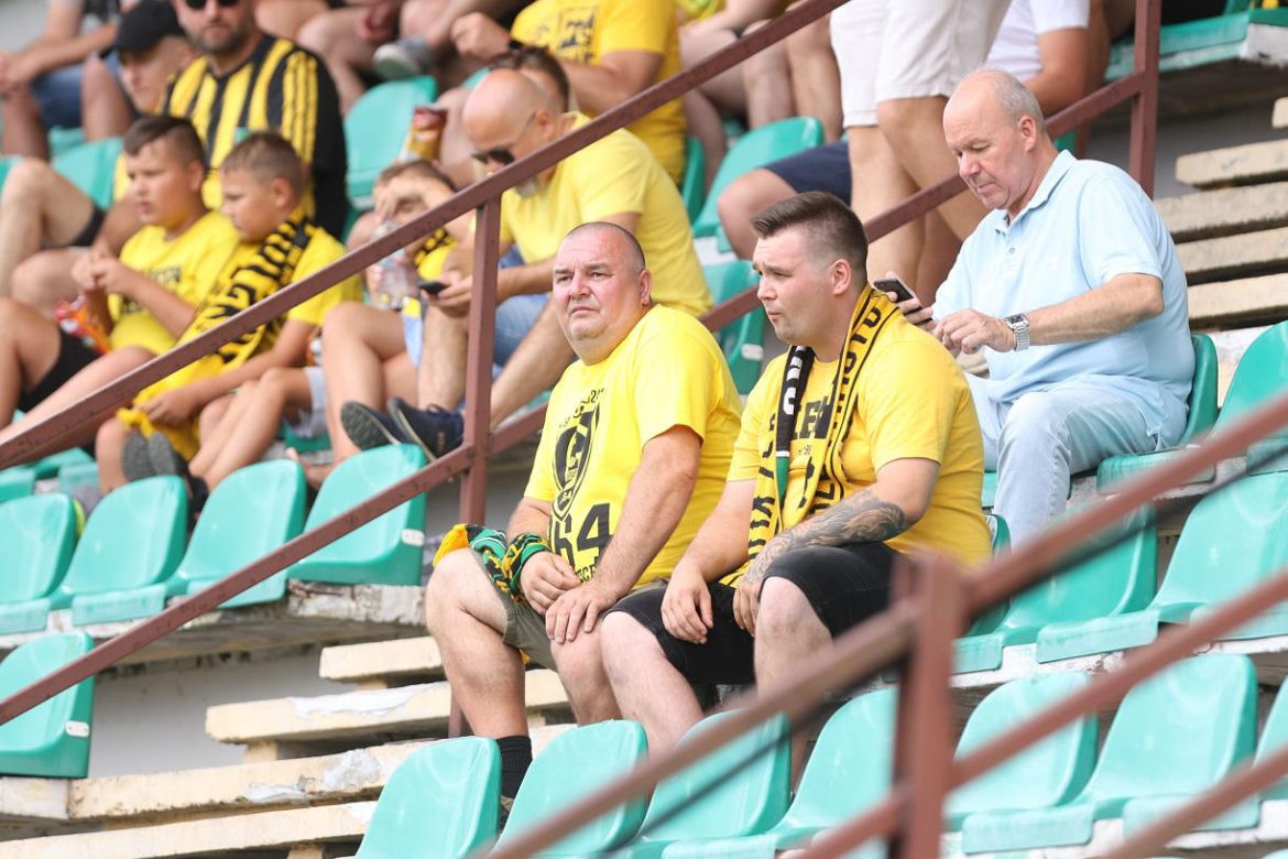 Kibice podczas meczu GKS Katowice - Radomiak Radom