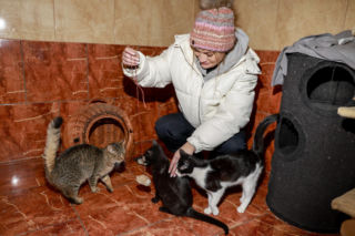 Marta Krupa z pomocą dla zwierząt. Nakarmiła psy i koty w potrzebie