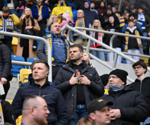 Arka Gdynia - Widzew Łódź: Zdjęcia kibiców i zawodników z meczu 25. kolejki PKO BP Ekstraklasy