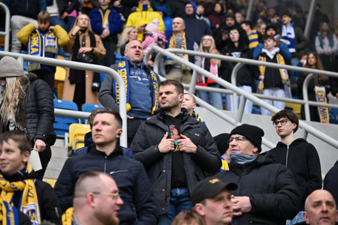 Arka Gdynia - Widzew Łódź: Zdjęcia kibiców i zawodników z meczu 25. kolejki PKO BP Ekstraklasy