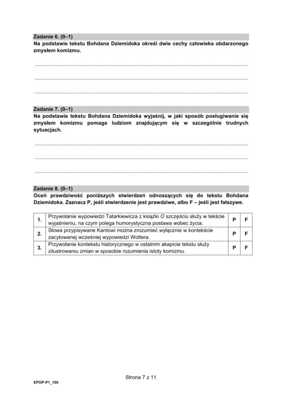 Matura 2021 język polski: ARKUSZ