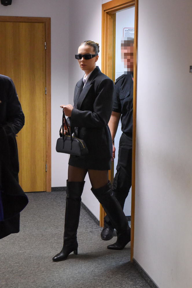 Sandra Kubicka i Aleksander Baron na drugiej rozprawie rozwodowej