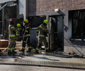 Pożar przy ul. Kasprowicza w Lublinie