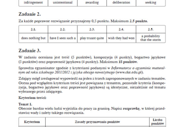Próbna matura z Języka Angielskiego