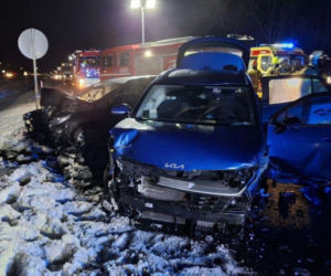 Cztery auta zderzyły się w Krasnymstawie.  Na szczęście  nikt nie odniósł poważnych obrażeń