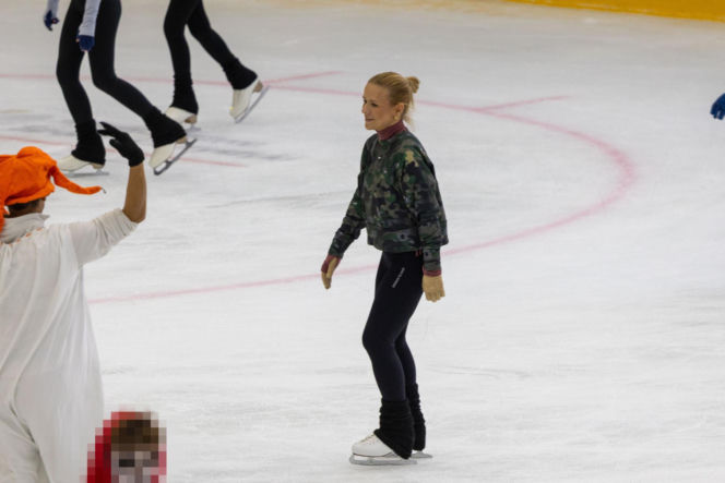 Aneta Zając na łyżwach