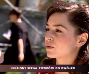 Czas honoru 7 sezon - na planie serialu. Agnieszka Więdłocha