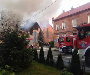 Tragiczny pożar plebanii w Nowym Stawie