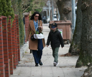 Marta Kaczyńska ze święconką