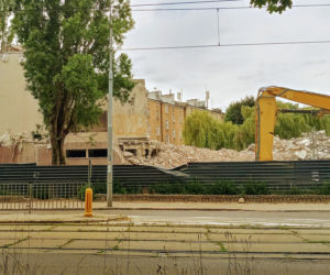 Rozbiórka Domu Marynarza - lipiec 2020