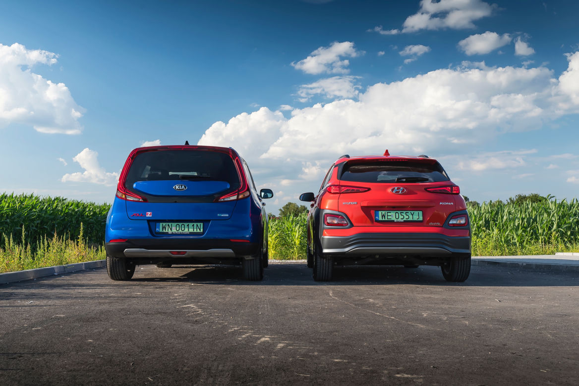 Hyundai Kona Electric 39,2 kWh 136 KM Premium & Kia e-Soul 64 kWh 204 KM XL