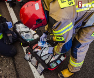 Wypadek na DK 16. W miejscowości Buniaki zderzyły się dwa samochody osobowe