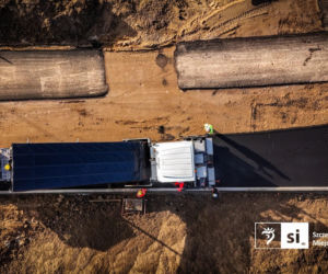 Pierwszy asfalt na Trasie Północnej