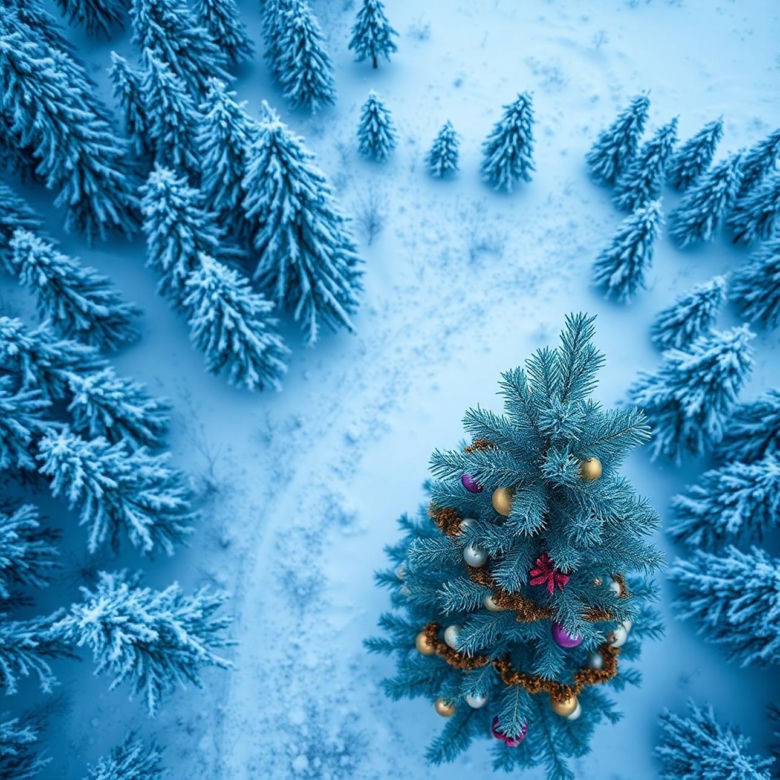 Kartki na święta Bożego Narodzenia z choinką