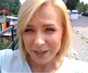 Pierwsza miłość. Aneta Zając  na planie we Wrocławiu