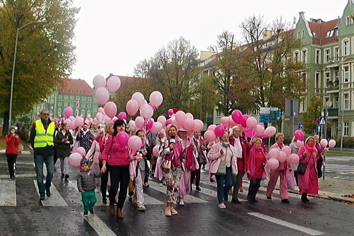 Marsz Różowej Wstążki w Szczecinie