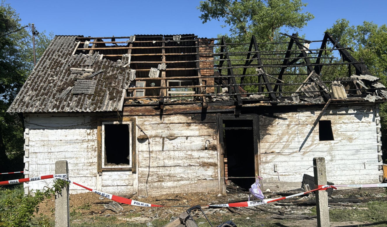 Tragiczny pożar w Tomaszowicach Kolonii. Nie żyją dwie osoby