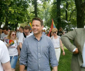 Rafał Trzaskowski na Paradzie Równości, 2019r.