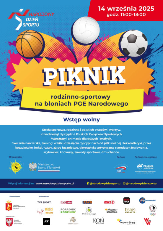 Cała Polska w ruchu! - Narodowy Dzień Sportu już 14 września