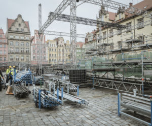 Scena gotowa na sylwestra