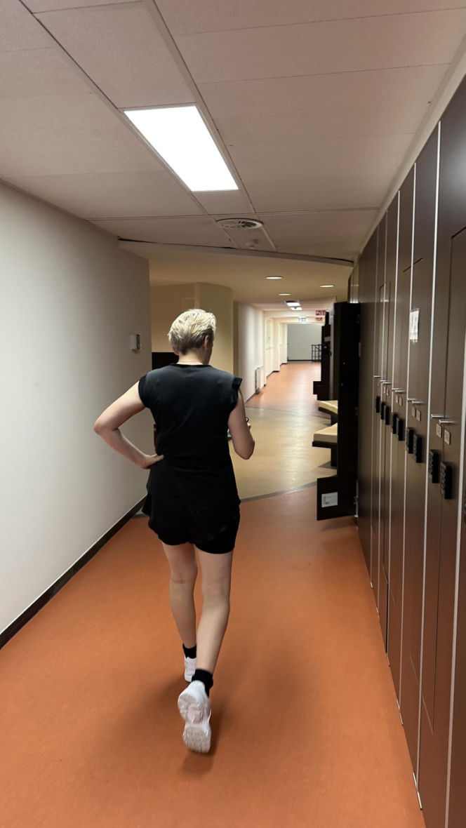 Joanna Scheuring-Wielgus na siłowni