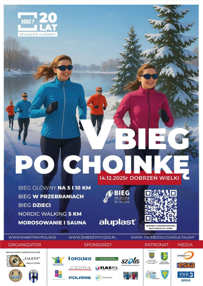 Bieg po choinkę - plakat