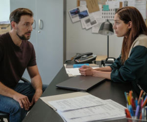 Barwy szczęścia odc. 3290. Celina (Orina Krajewska), Marcin Kodur (Oskar Stoczyński)