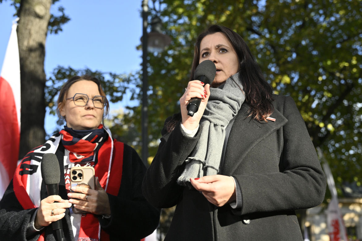 Protest pod TK. Kaczyński