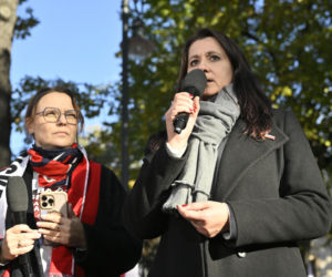 Protest pod TK. Kaczyński
