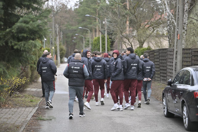 Polska - Albania. Reprezentacja Polski na spacerze