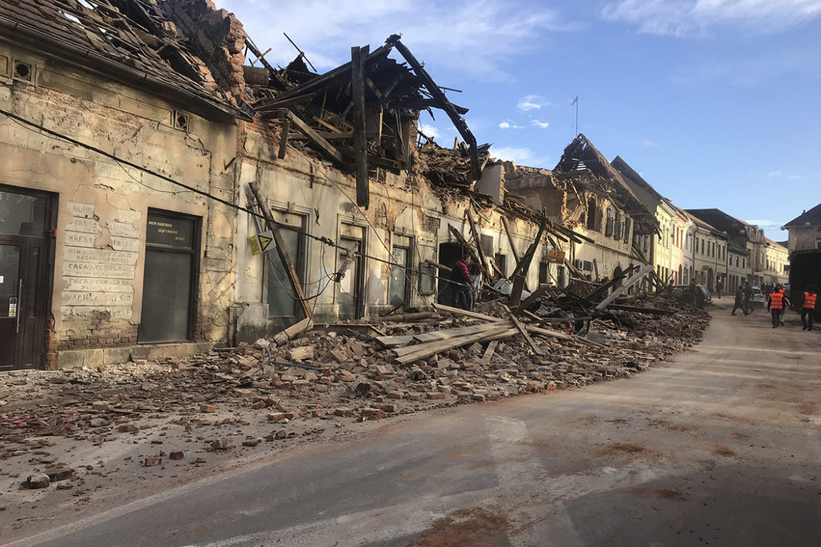 Trzęsienie ziemi zmiotło pół miasta! Horror w Chorwacji. Szokujące wideo