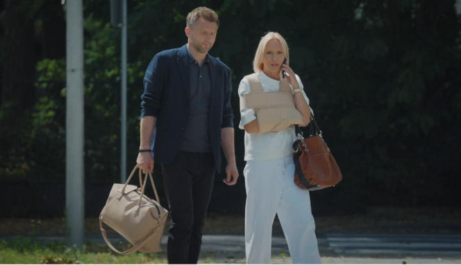 M jak miłość odc. 1895. Dorota (Iwona Rejzner), Bartek (Arkadiusz Smoleński)