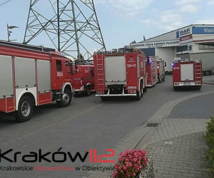 Ciężarówka uszkodziła zbiornik z gazem na ul. Myślenickiej w Mogilanach