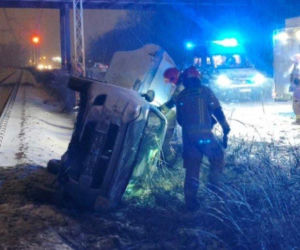 Wypadek przy torach kolejowych w Zabrzu