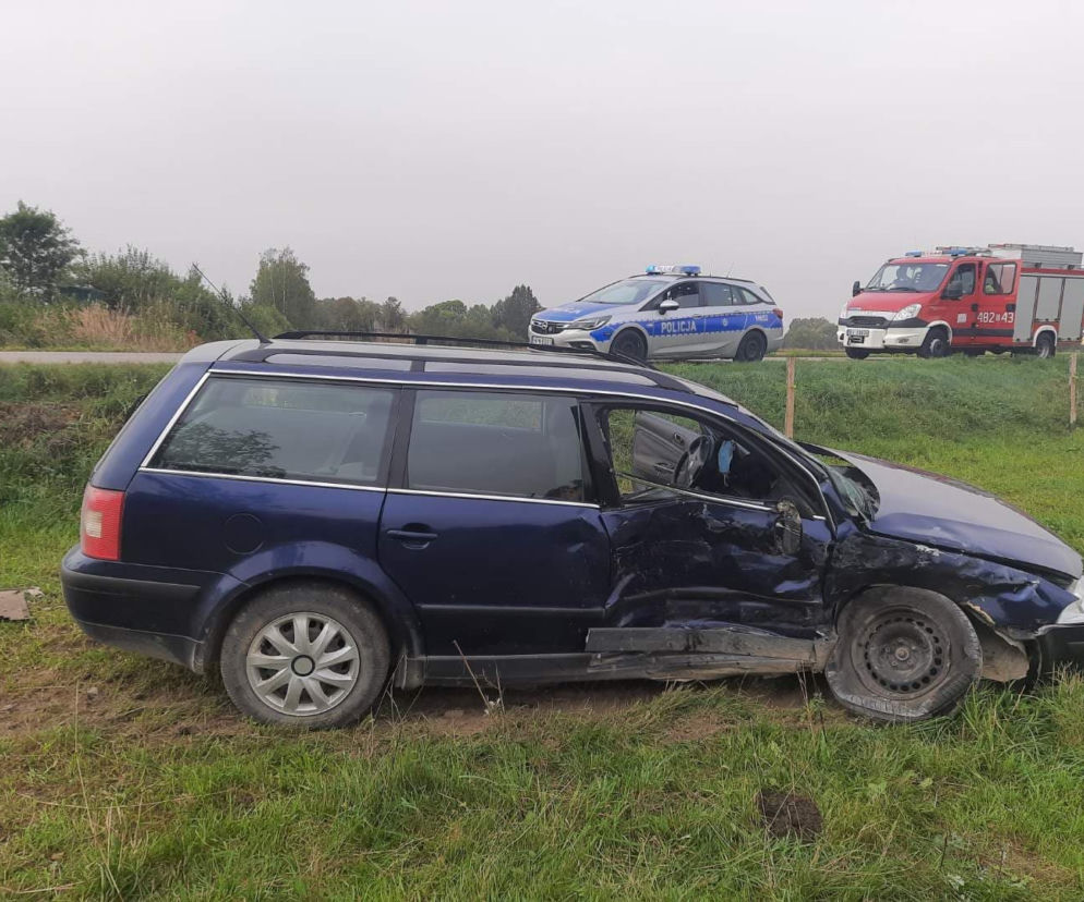 Dąbrowa Białostocka. Kobieta nie ustąpiła pierwszeństwa. Jedna osoba ranna