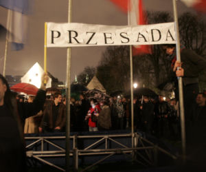 Protest w Krakowie