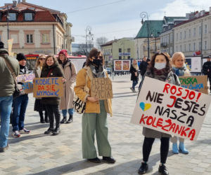 Ulicami Lublina przeszła po raz 6 Manifa. Tym razem - w geście solidarności z Ukrainą