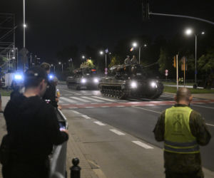 Nocna próba defilady wojskowej w Warszawie 2